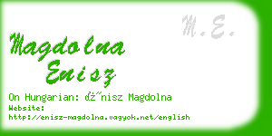 magdolna enisz business card